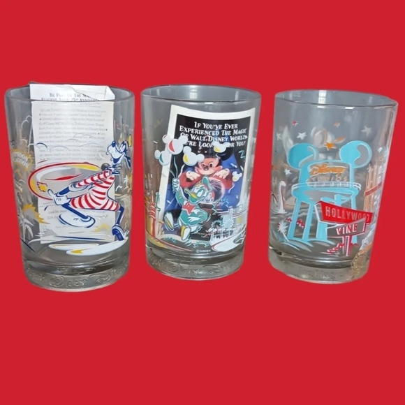 Mc.Donald's disney mickey mouse 25th anniversay celebration glasses set of 3 - Picture 3 of 16